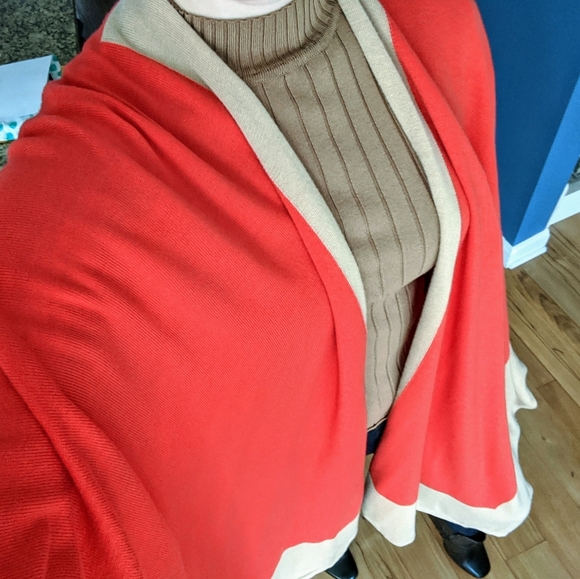 Ralph Lauren oversize wrap poncho OS - Picture 2 of 9